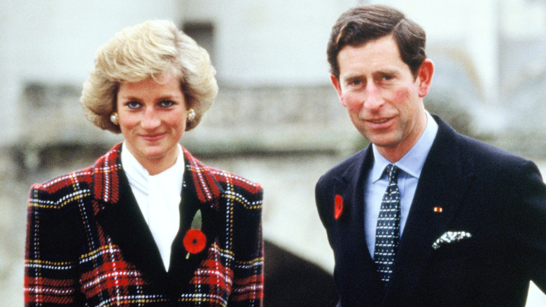 Princess Diana and then-Prince Charles posing together