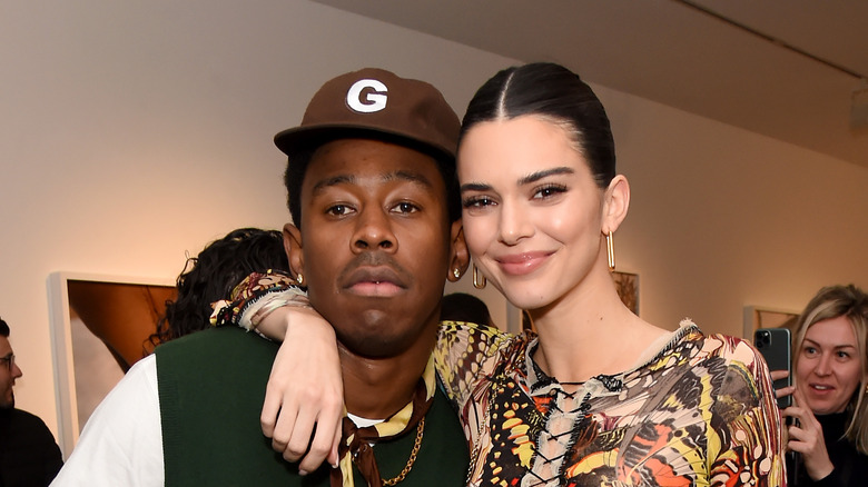 Tyler, The Creator poses with Kendall Jenner