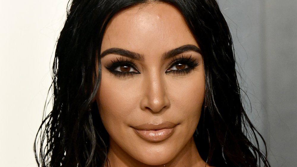 Kim Kardashian at the 2020 Vanity Fair Oscar party