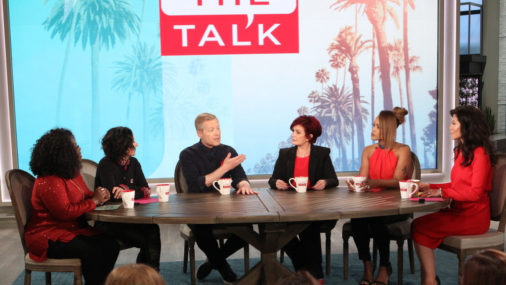 The Talk hosts with Anthony Rapp