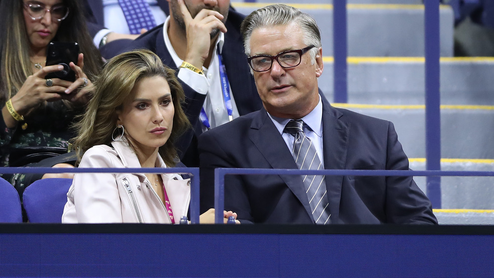 Hilaria and Alec Baldwin at US Open