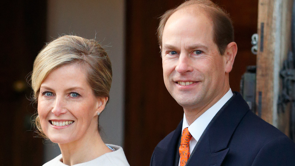 Sophie, Countess of Wessex and Prince Edward smiling