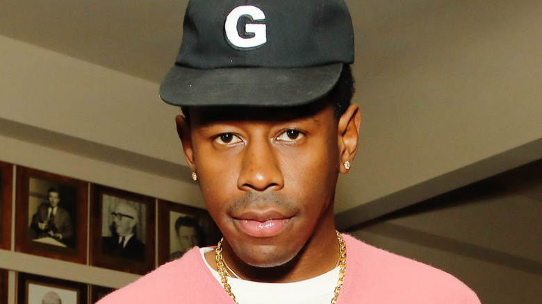 Tyler, the Creator looking at camera