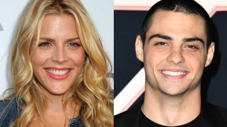 Busy Phillips smiling (left), Noah Centineo smiling (right) 