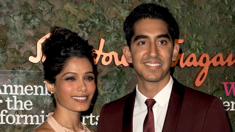 Freida Pinto and Dev Patel