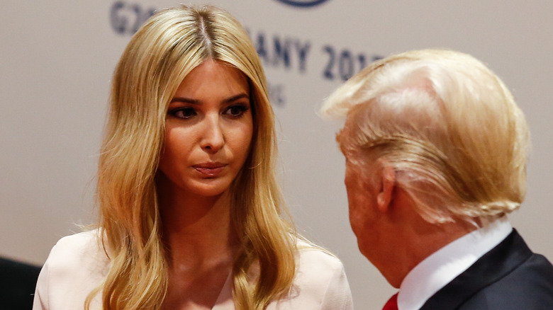 Ivanka Trump looking at Donald Trump 