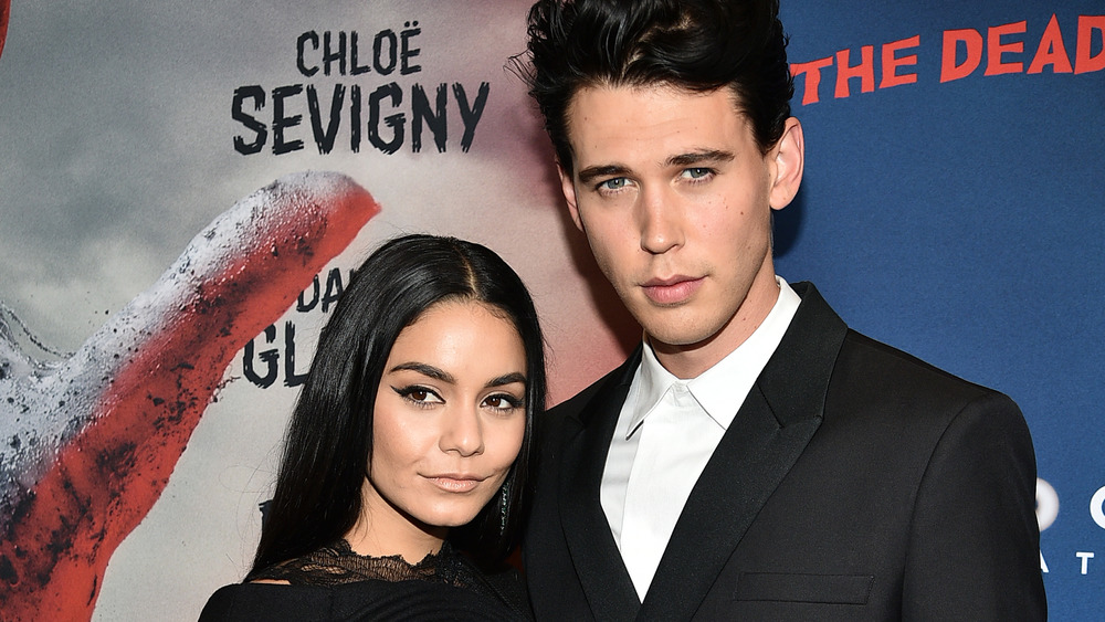 Vanessa Hudgens and Austin Butler smoldering at a movie premiere 