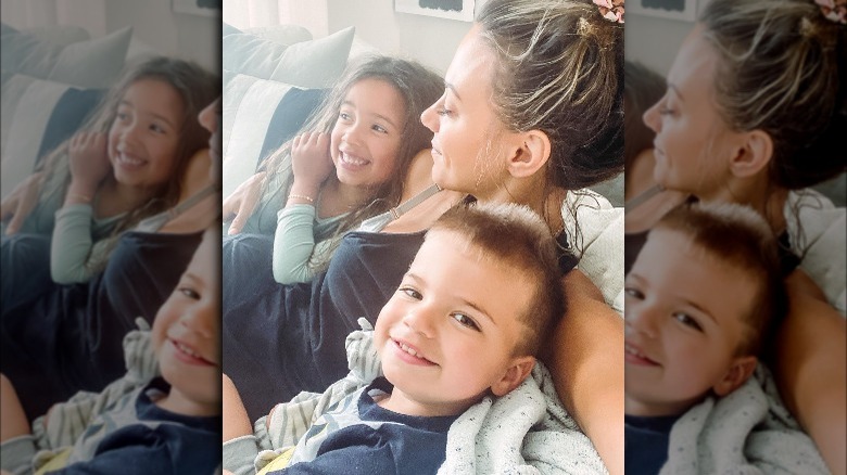 Jana Kramer with her children