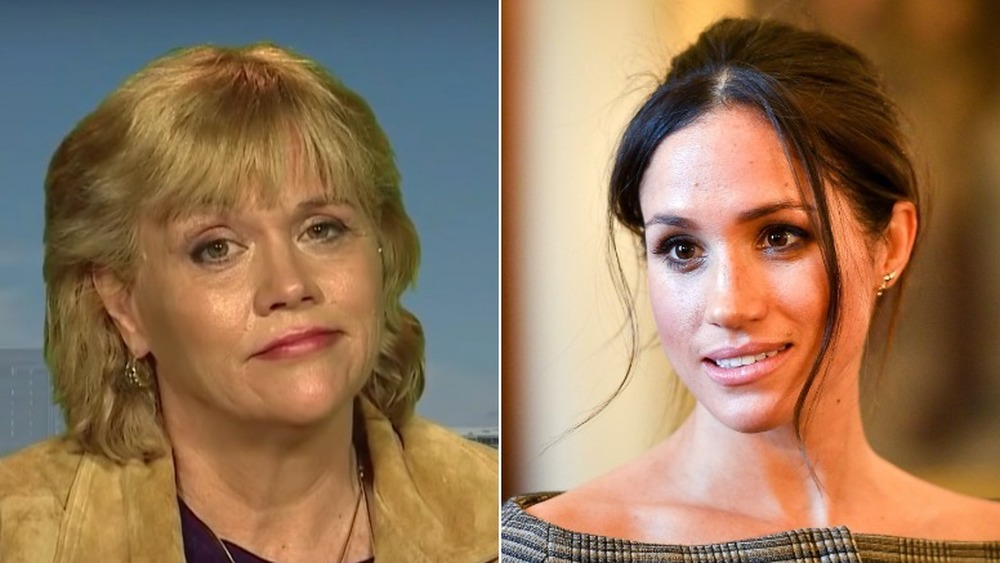 Samantha Grant (left), Meghan Markle (right)