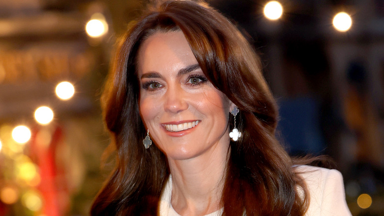 Kate Middleton wearing white