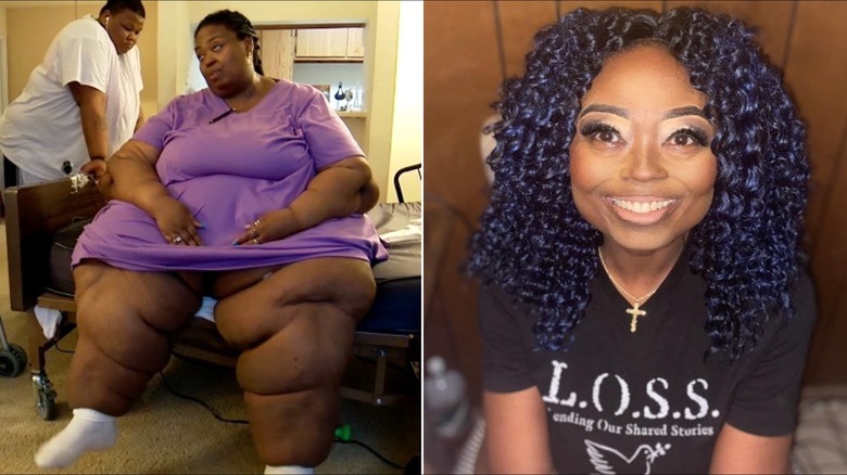 Marla McCants before her and after weight loss