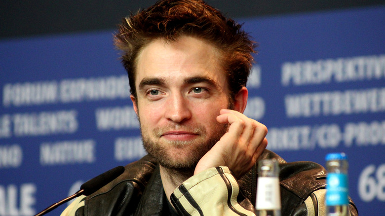 Robert Pattinson grinning