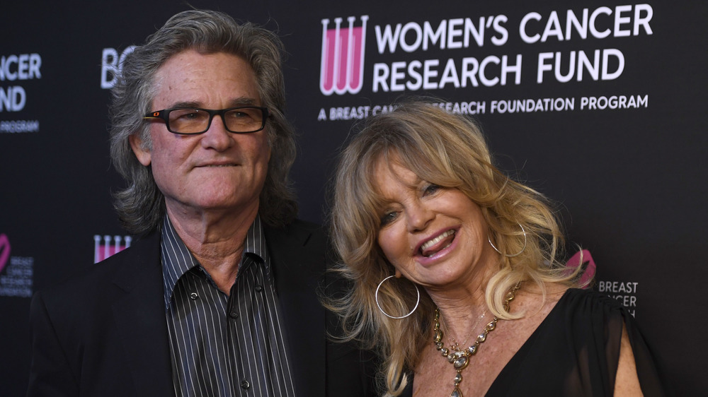 Kurt Russell and Goldie Hawn smiling