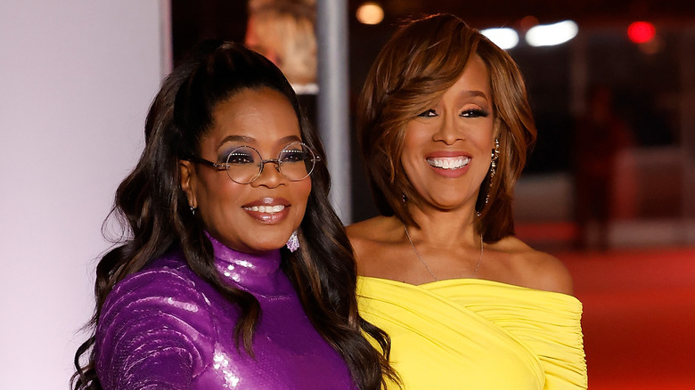 Oprah and Gayle King smiling