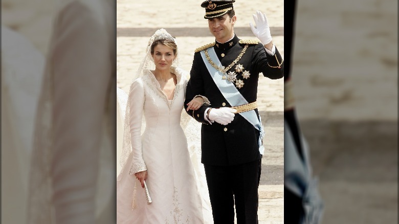 Queen Letizia wedding day