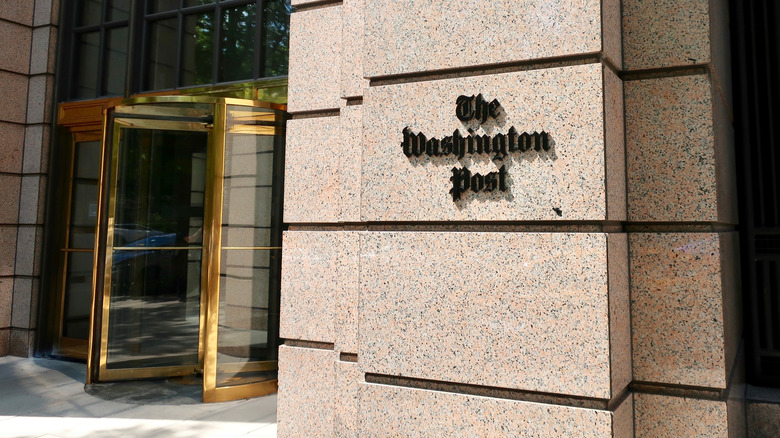 The Washington Post signage