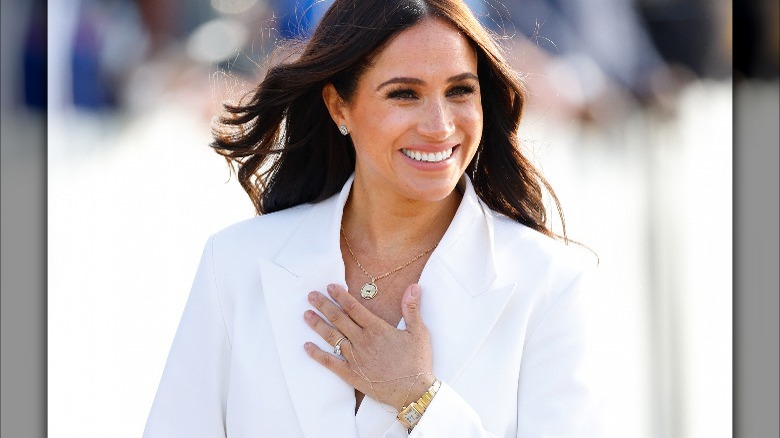 Meghan Markle wears her Cartier watch