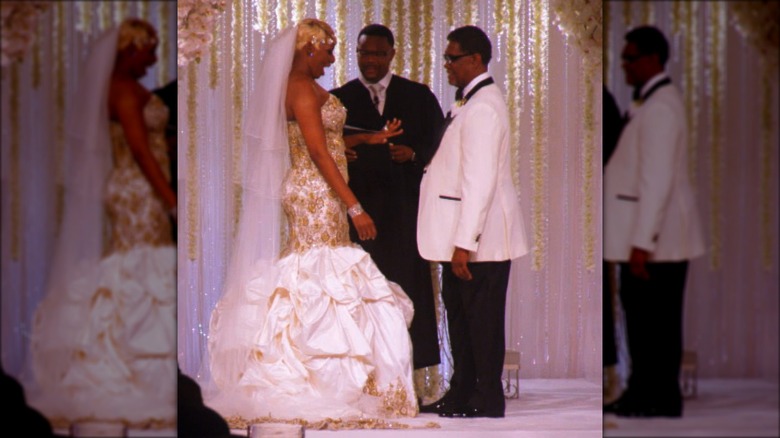 NeNe Leakes and Gregg Leakes at their wedding