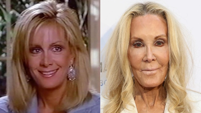 Joan Van Ark smiling in Knots Landing and smiling at an event in Los Angeles in June 2024