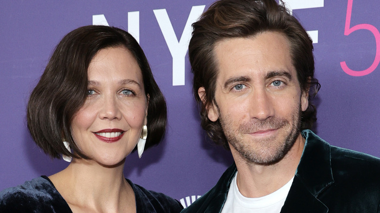 Jake and Maggie Gyllenhaal smiling