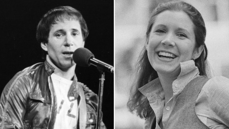 Paul Simon and Carrie Fisher