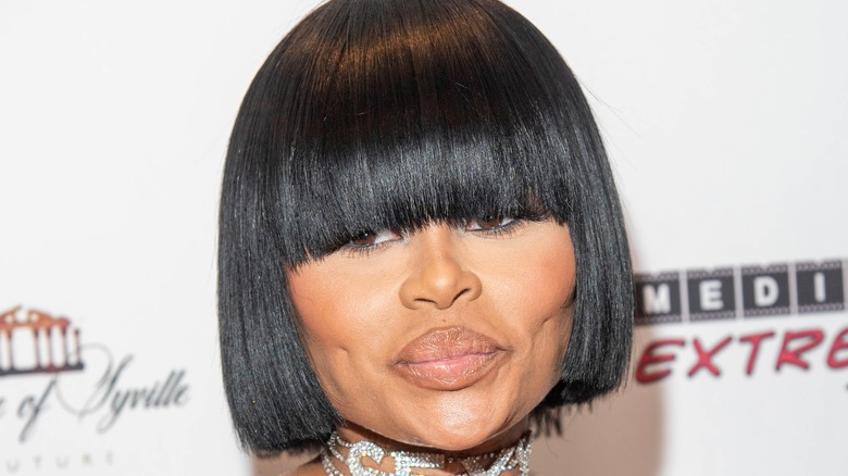 Blac Chyna with bold bangs