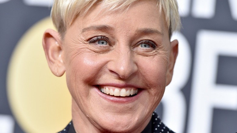 Ellen DeGeneres smiling