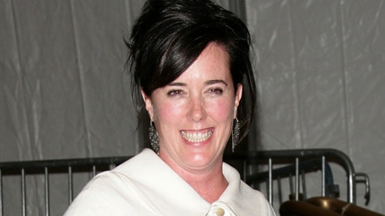 Kate Spade wearing white