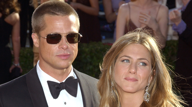 Brad Pitt and Jennifer Aniston at a event