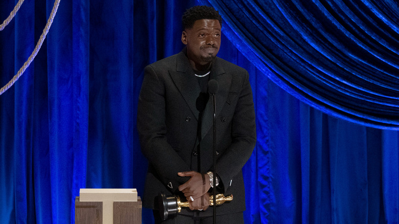 Daniel Kaluuya on Academy Awards stage