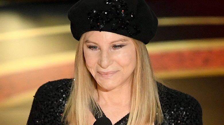 Barbra Streisand smiling  
