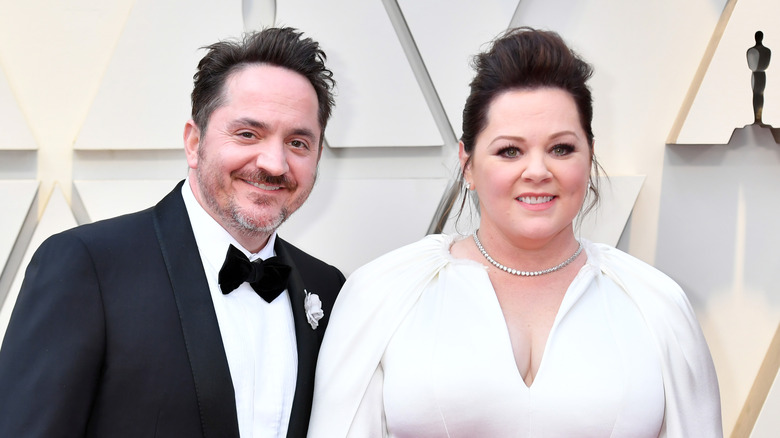 Melissa McCarthy and Ben Falcone smiling