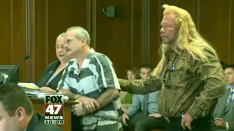 Duane Chapman standing in court with Ricky Wheeldon