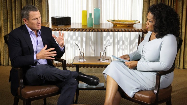 Lance Armstrong and Oprah Winfrey