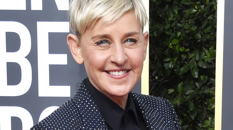 Ellen DeGeneres smiling at event