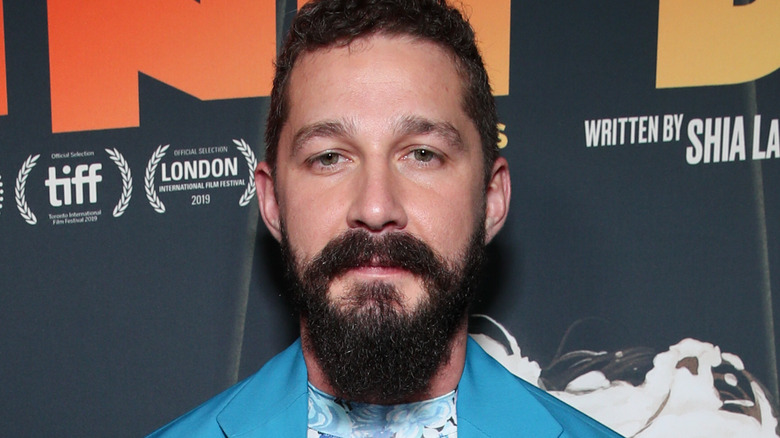 Shia LaBeouf posing with beard