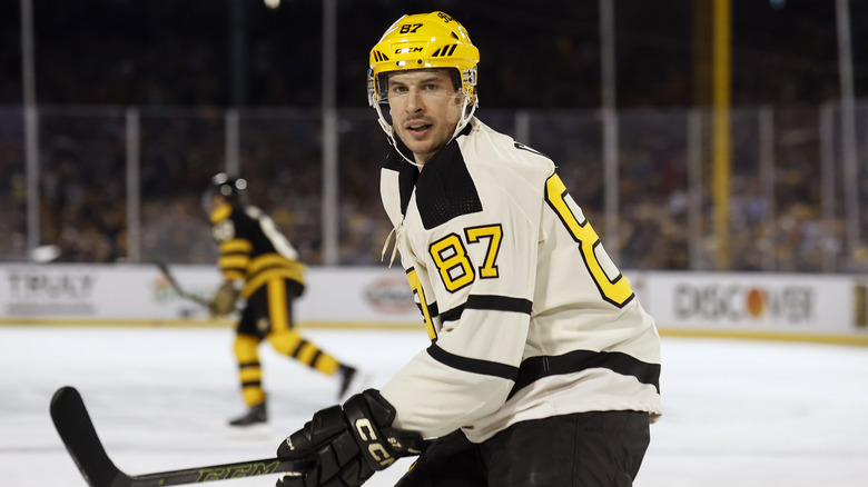 Sidney Crosby on the ice