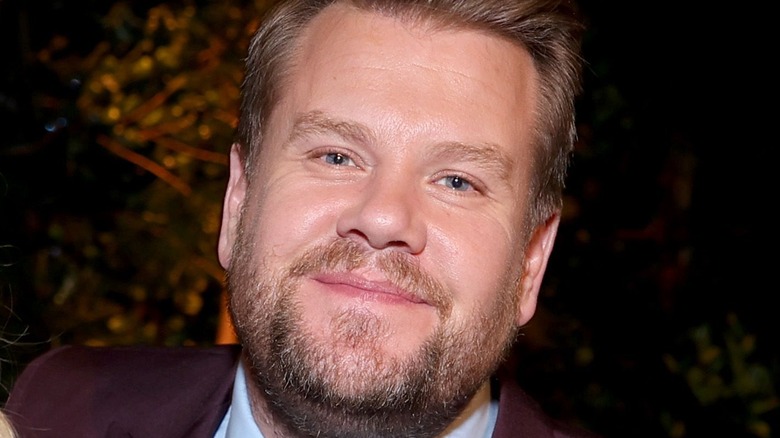 James Corden smirking