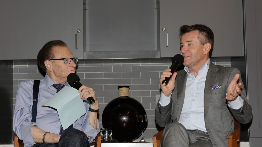  Larry King interviews Robert Herjavec during an evening with Robert Herjavec from "Shark Tank"