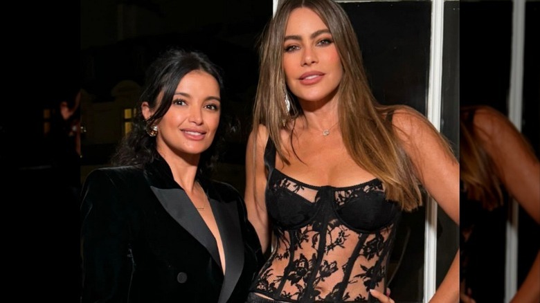 Fajer Fahad and Sofia Vergara pose together in Paris