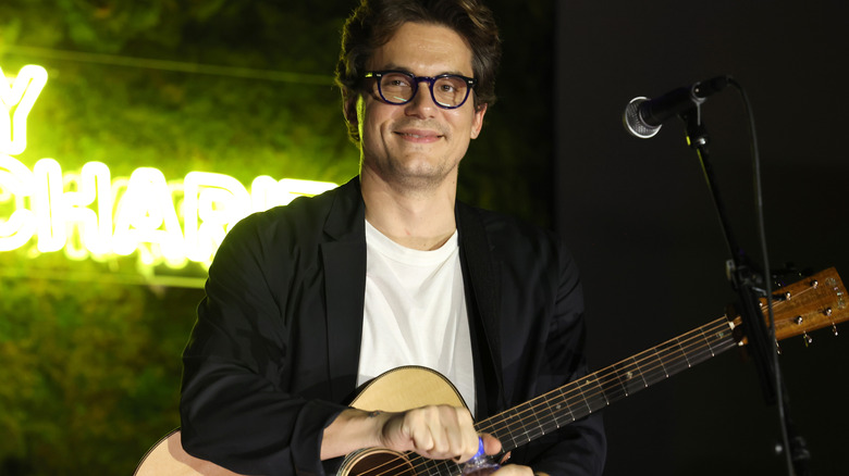 John Mayer performing