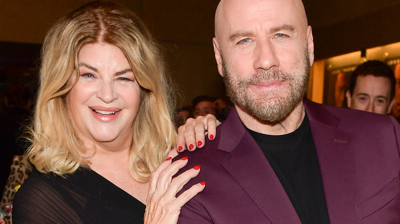 Kirstie Alley and John Travolta smiling