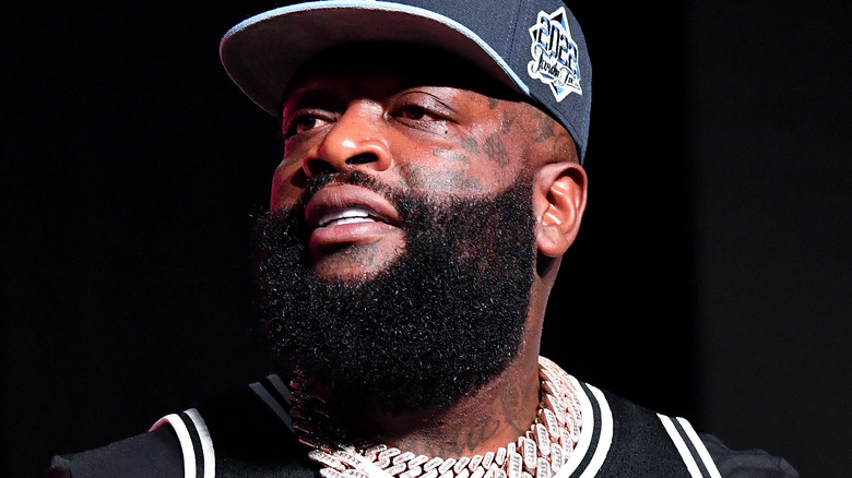 Rick Ross wearing hat