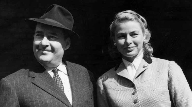 Ingrid Bergman and Roberto Rossellini posing