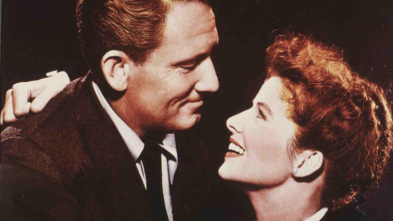 Katherine Hepburn with Spencer Tracy romantic picture