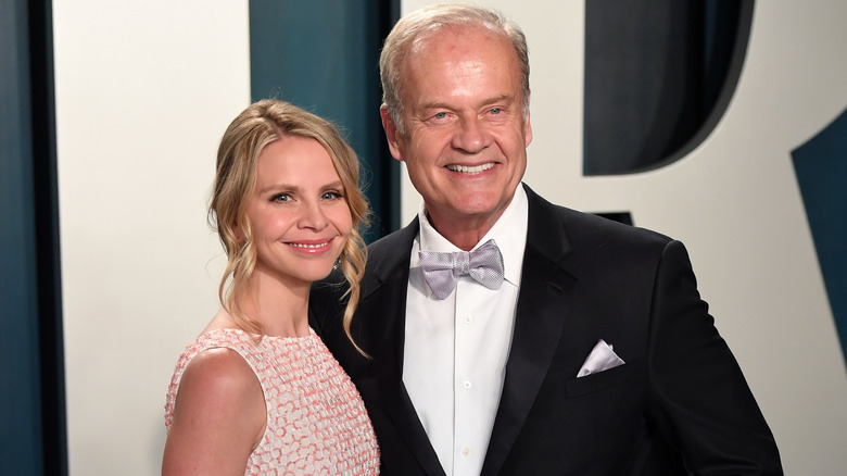 Kelsey Grammer smiling with Kayte Walsh