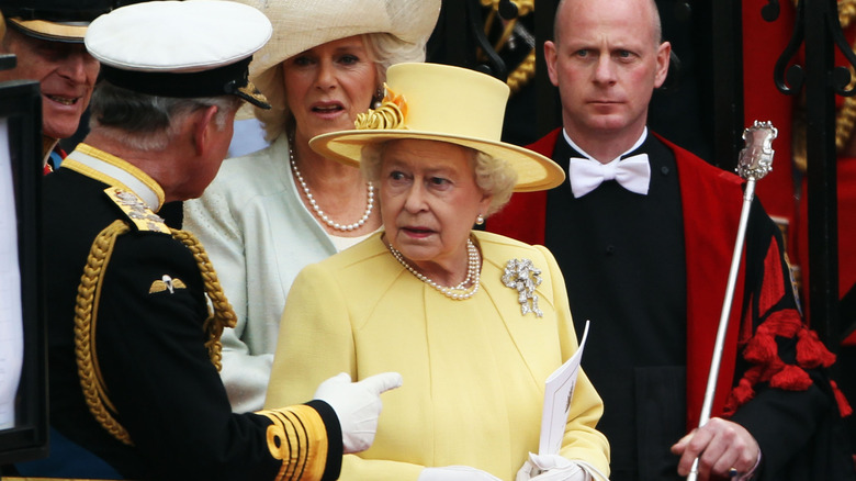 Queen Elizabeth at William and Kate's wedding