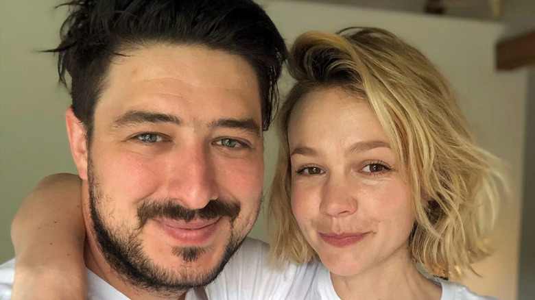 Marcus Mumford and Carey Mulligan smiling