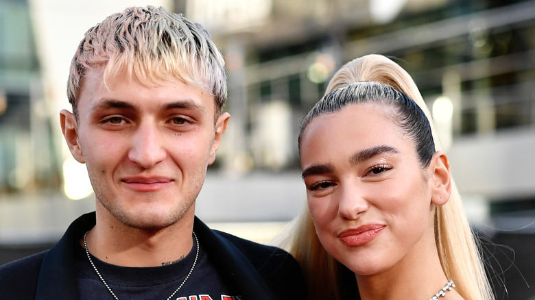 Dua Lipa and Anwar Hadid at the AMAs