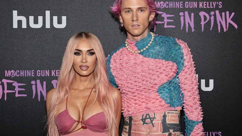 Megan Fox and Machine Gun Kelly at an event